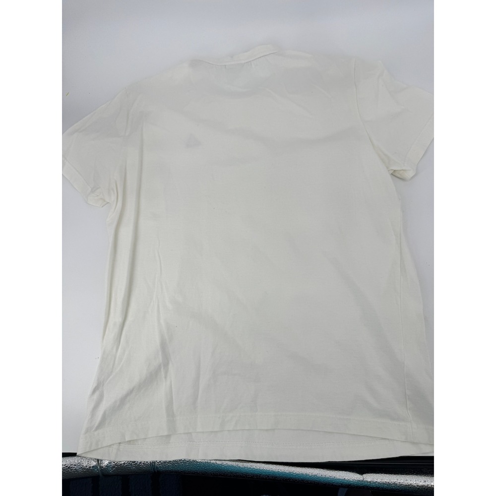 Le Coq Sportif T-Shirt Mens XL White Cotton Short Sleeve Embroidered Logo Tee - Picture 9 of 10